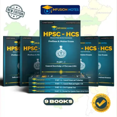 HPSC - CSE Notes - English Medium || Prelims & Mains || 9 Books