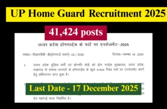 UP Home Guard Recruitment 2025