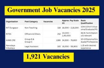 Government Job Vacancies 2025