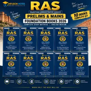 RAS English Medium Books 2026 | RPSC RAS Foundation Notes for Prelims & Mains | 10 Books