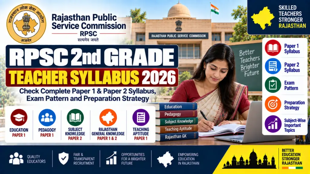 RPSC 2nd Grade Teacher Syllabus 2026