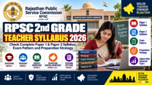 RPSC 2nd Grade Teacher Syllabus 2026