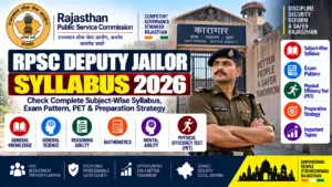 RPSC Deputy Jailor Syllabus 2026