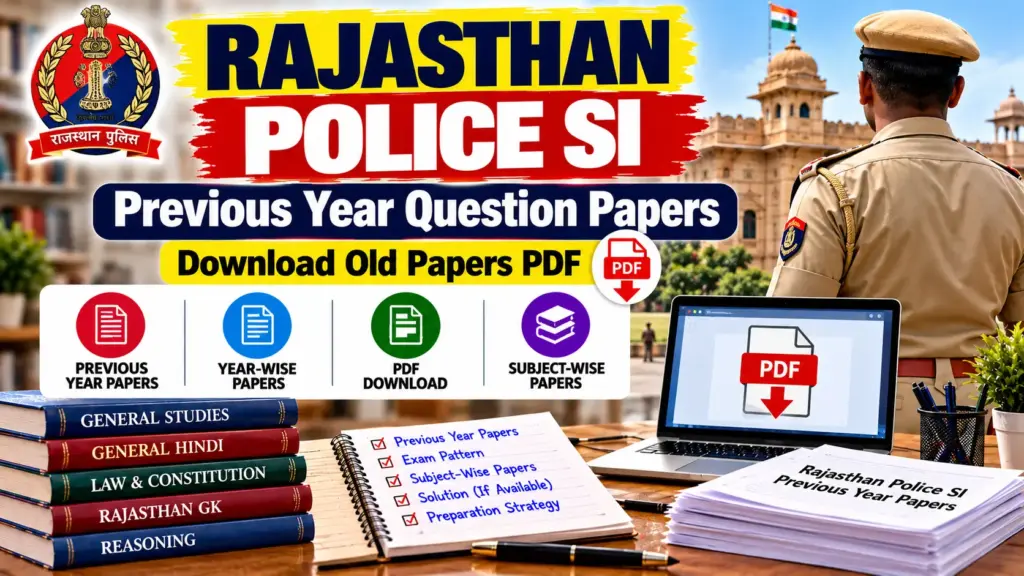 RPSC SI Previous Year Question Papers