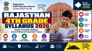 Rajasthan 4th Grade Syllabus 2026