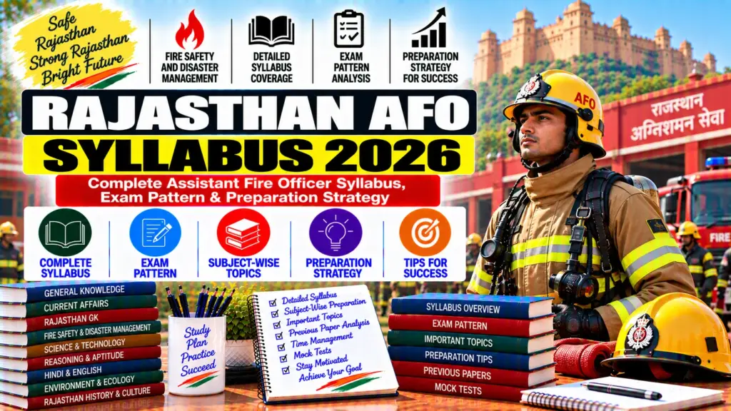 Rajasthan AFO Syllabus