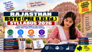 Rajasthan BSTC Syllabus