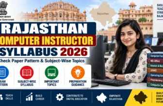 Rajasthan Computer Instructor Syllabus 2026