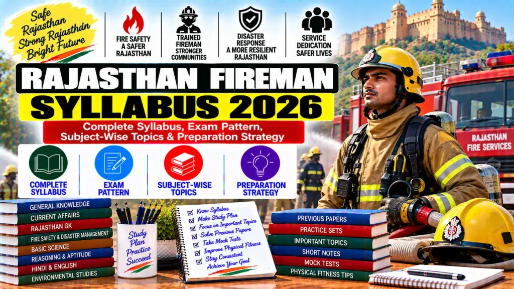 Rajasthan Fireman Syllabus