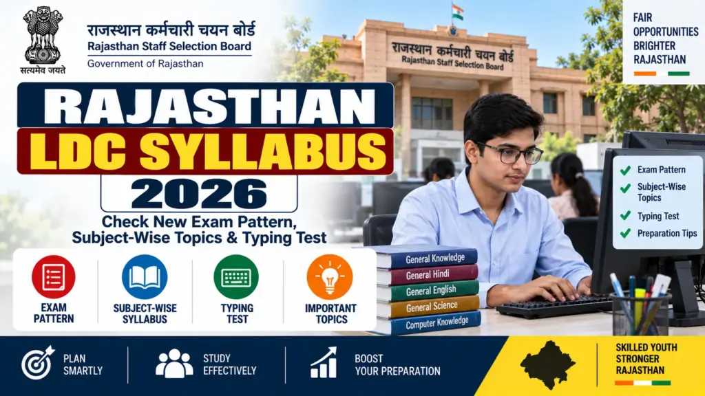 Rajasthan LDC Syllabus 2026