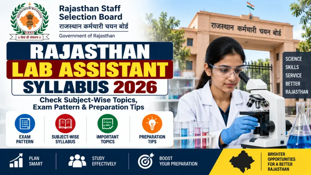 Rajasthan Lab Assistant Syllabus 2026