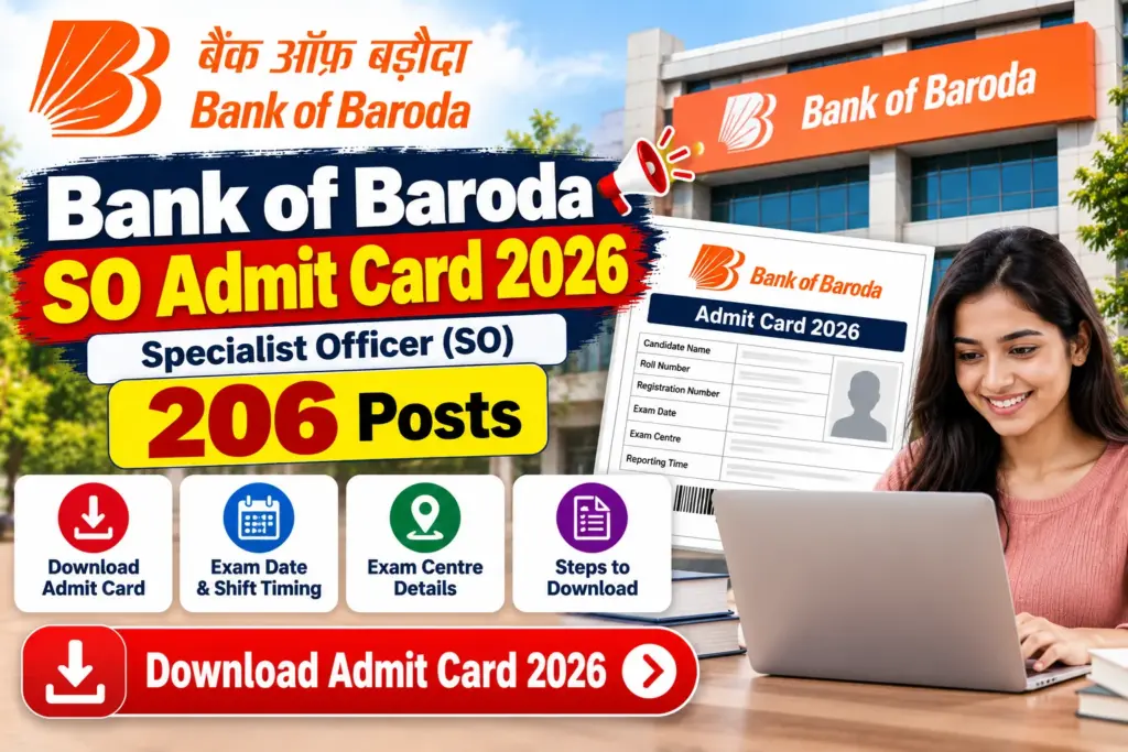 Bank of Baroda SO Admit Card 2026