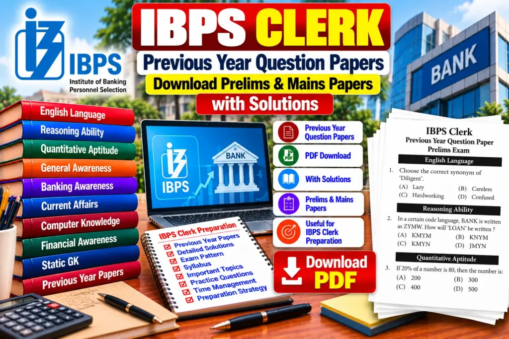 IBPS Clerk Previous Year Question Papers