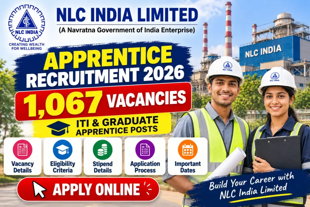 NLC India Apprentice Recruitment 2026