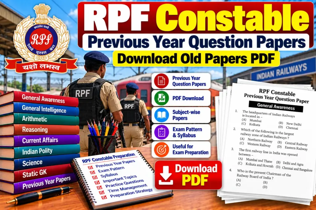 RPF Constable Previous Year Question Papers