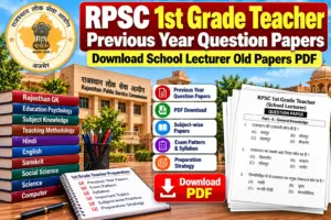 RPSC 1st Grade Teacher Previous Year Question Papers