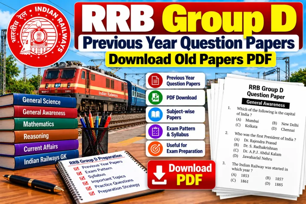 RRB Group D Previous Year Question Papers