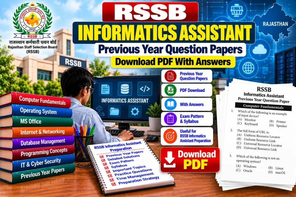 RSSB Informatics Assistant Previous Year