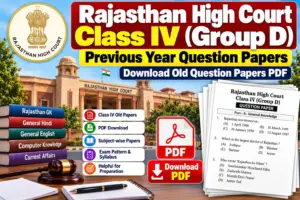 Rajasthan High Court Class IV Previous Year Paper