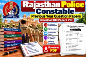 Rajasthan Police Constable Previous Year Question Papers
