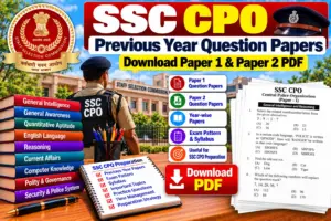 SSC CPO Previous Year Question Papers