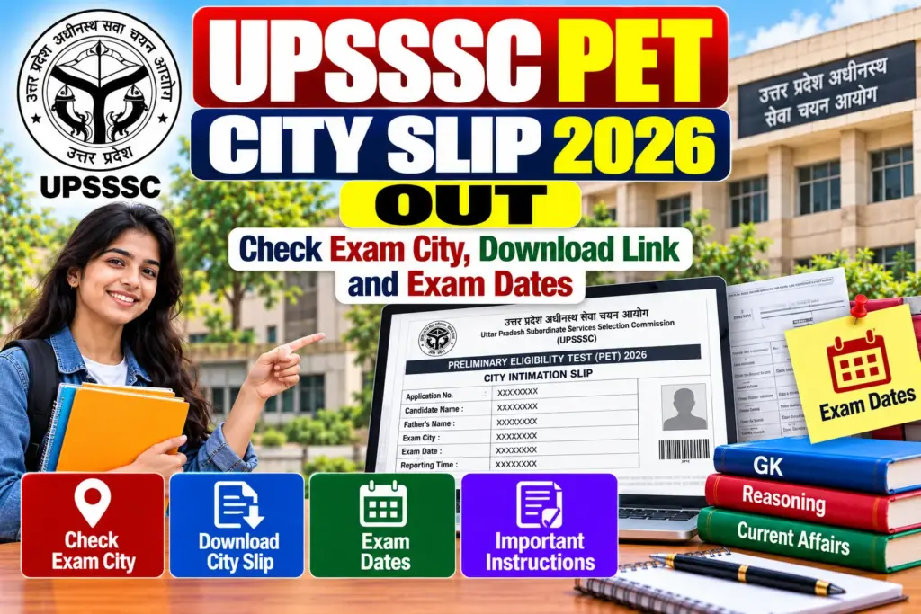 UPSSSC PET City Slip 2026