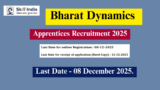 BDL Apprentice Recruitment 2025 – Apply Online for 156 ITI Posts