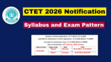 CTET 2026 Syllabus and Exam Pattern – Paper 1 & Paper 2
