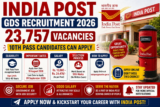 India Post GDS Recruitment 2026: 23,757 Vacancies, 10th Pass Candidates Can Apply, Check Eligibility, Dates, Salary and Selection Process