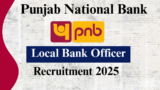 PNB Local Bank Officer Recruitment 2025 – Apply Online for 750 Posts