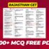Rajasthan CET 12th Level Previous Year Question Papers with Answer Key PDF {Download Now}