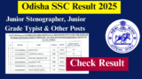 Odisha SSC Result 2025: Cutoff, Merit List & Next Steps